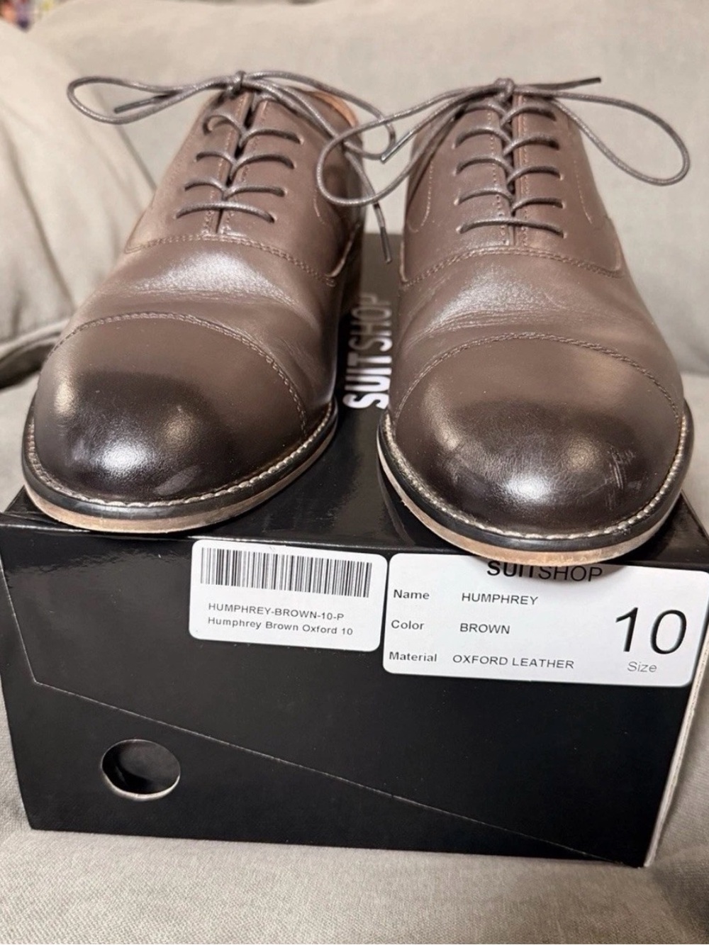 Brown Leather Cap-Toe Oxford - Men's Dress Shoe